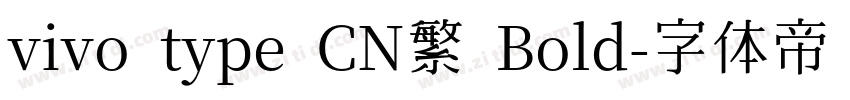 vivo type CN繁 Bold字体转换